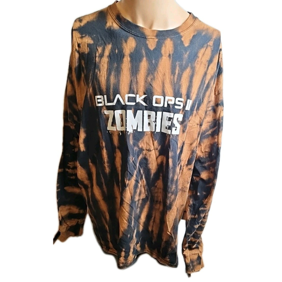 Gildan Other - Call Of Duty II 2 Black Ops Zombies Promo Shirt Long Sleeve Tie Dye Size 2XL XXL